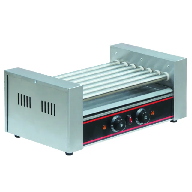 Mobile food cart hot dog grill roller,chinese hot dog grill machine