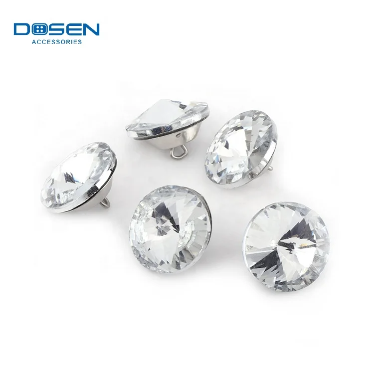 25mm Hot Sale Decorative Crystal Rhinestone Jean Button