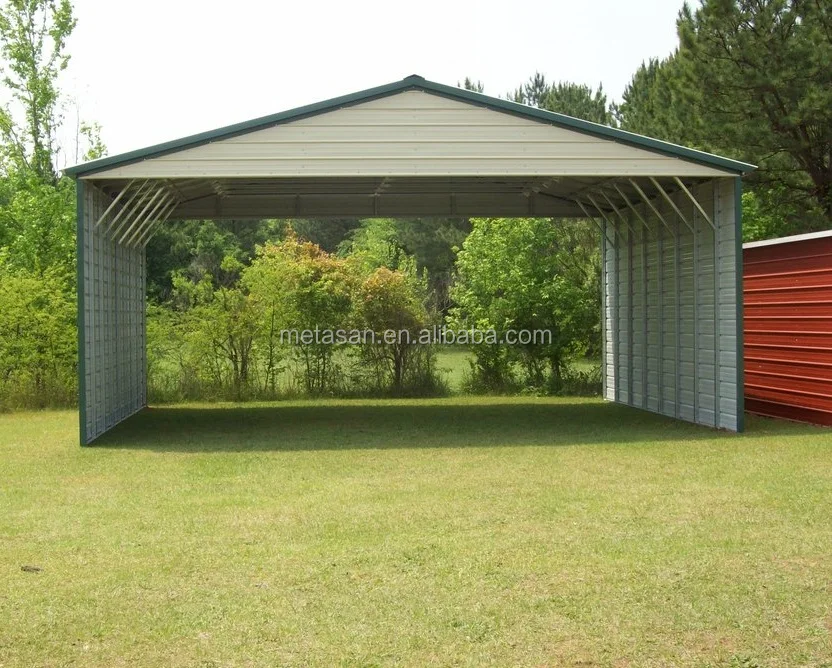 Низкая цена, индивидуальный сборный стальной навес, металлический навес для парковки автомобилей