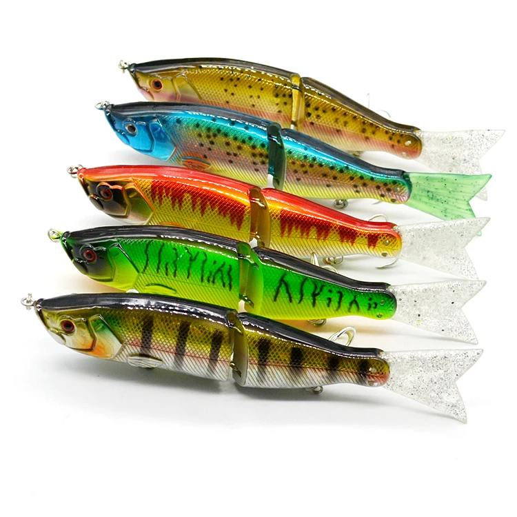 Online Wholesale 2 Multi Segment Jointed Glide Swimming Hard Trout Bait For Sea Bass Fishing Lures Swimbait Fish Lure