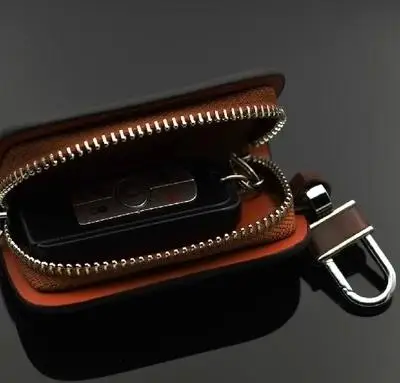 leather key wallet / case for Volkswagen Volvo KIA Skoda Fiat Ferrari