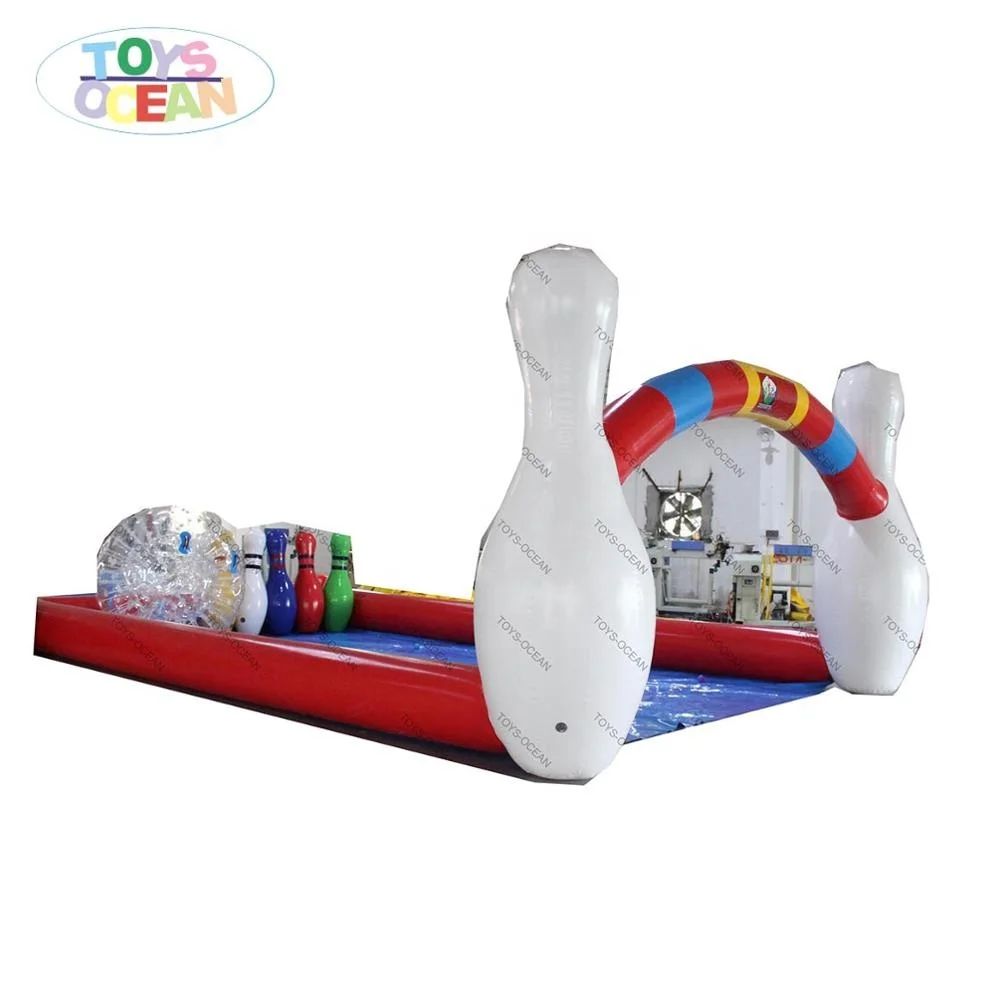  Надувные человеческие Боулинг булавки Мяч Игровой трек