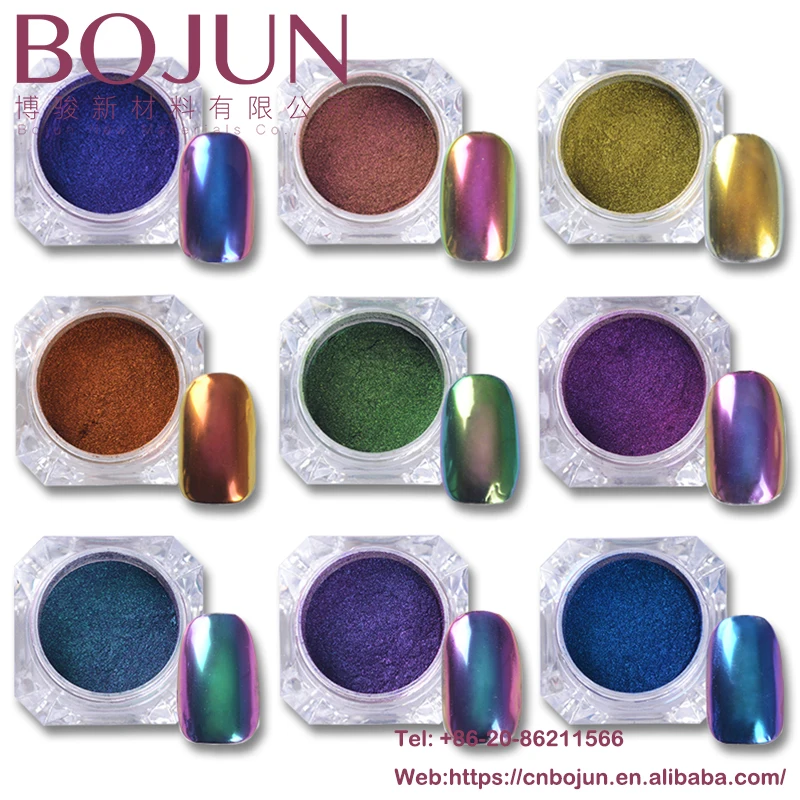 BOJUN Nail Make Up Pigment Summer Colors Chameleon Powder