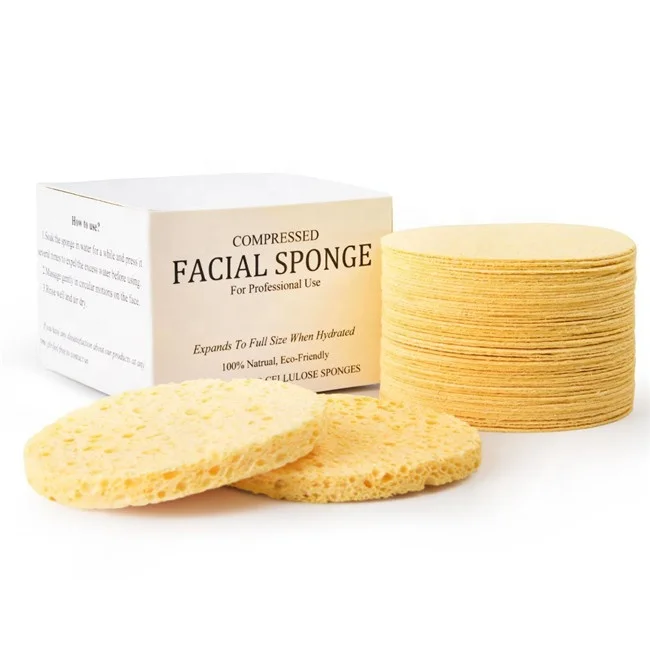 compressed cellulose cosmetic sponge