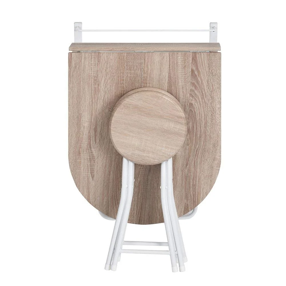 Bar Dining Set Chairs Set Breakfast Bar Set Bistro Kitchen Home Budget Furniture Folding Multifunction Dining Room Table and 2