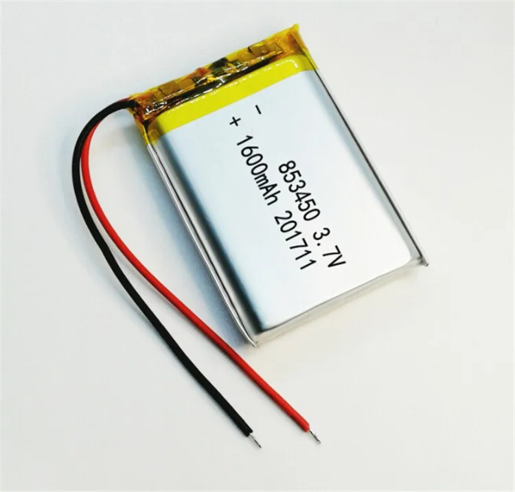 3.7V 1600Mah 5.92Wh 853450 Li-Ion Lithium Li-Polymer Polymer Battery For GPS