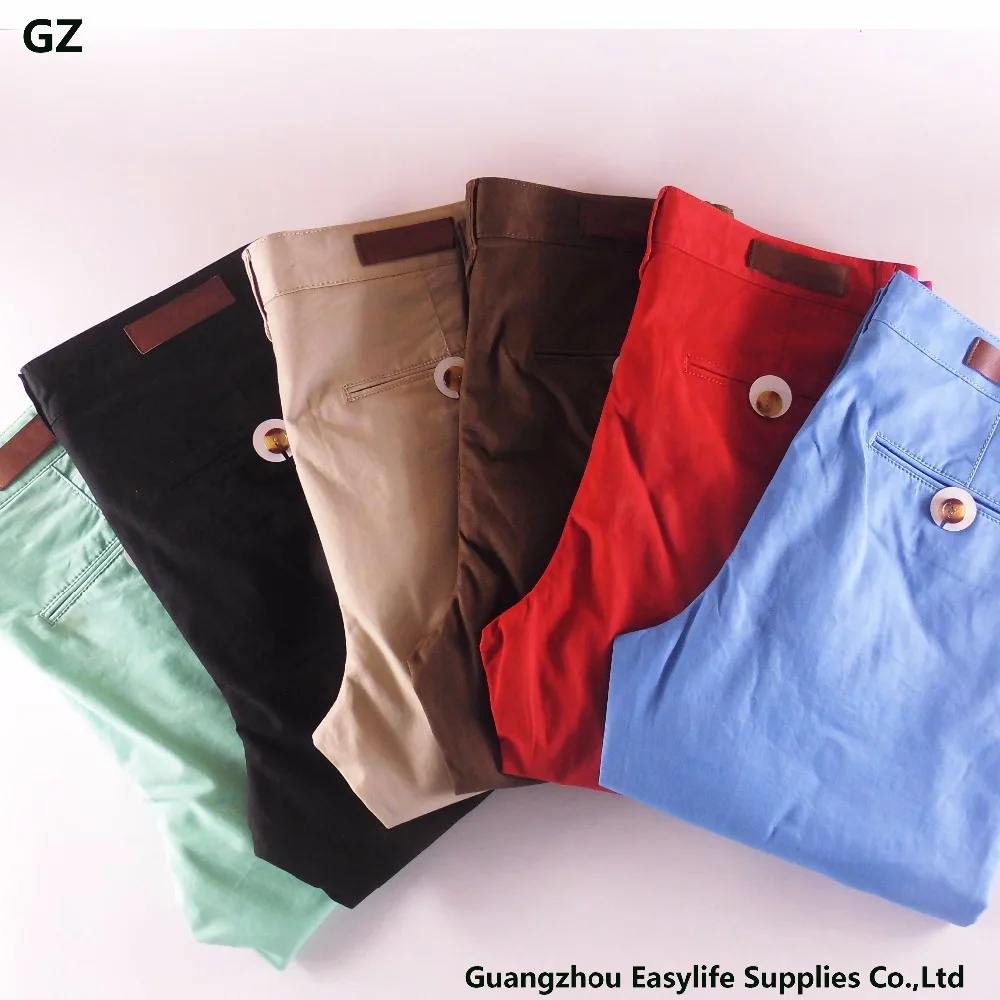 Guangzhou man trousers best fabric for pocket design cotton man trousers pants