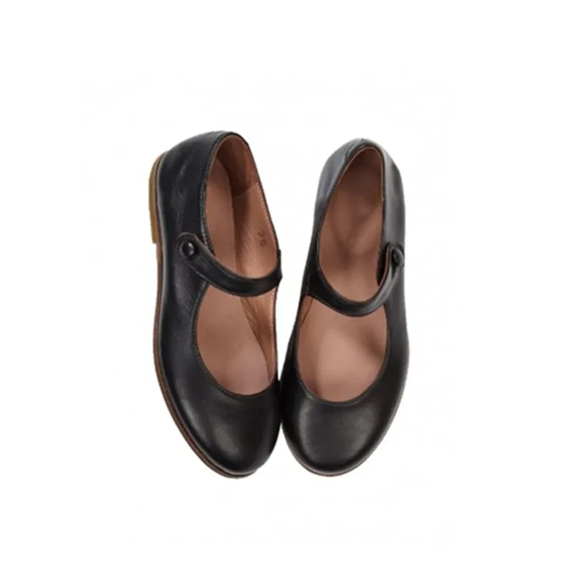 Осенне-зимние балетные Детские классические туфли из натуральной кожи, Детские Туфли Мэри Джейн для девочек