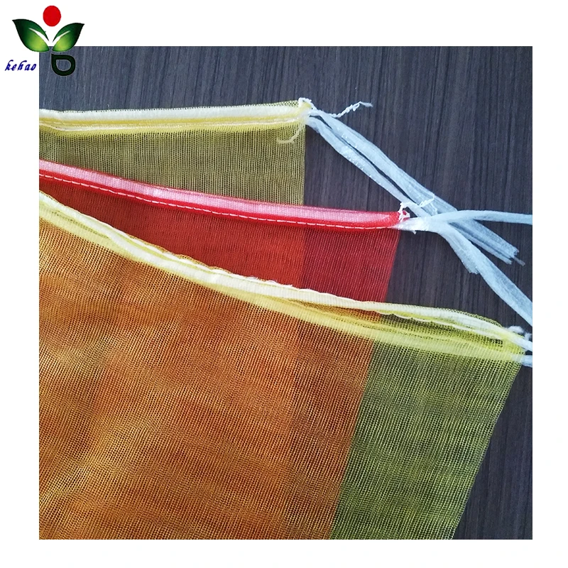 Mesh Drawstring Bag PE Plastic Onion Garlic Potatoes Fruit Shell Bags