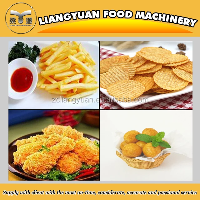 
full automatic potato chips production line / french fries machine/frying 