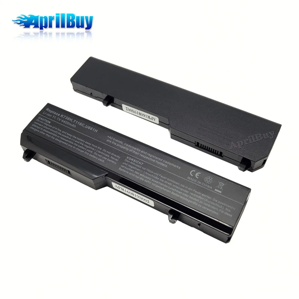 11.1V 4400mAh For DELL Vostro 1320 1310 1520 K738H Laptop Battery Pack
