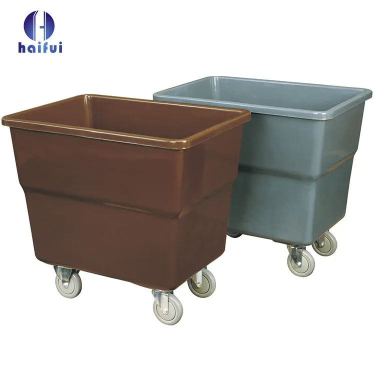 High quality hotel and restaurant use fiberglass laundry service linen trolley cleaning cart