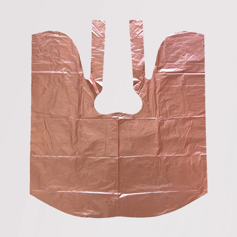 JWPC01 Red Custom PE disposable Barber Hairdressing Capes Shawl for Salons