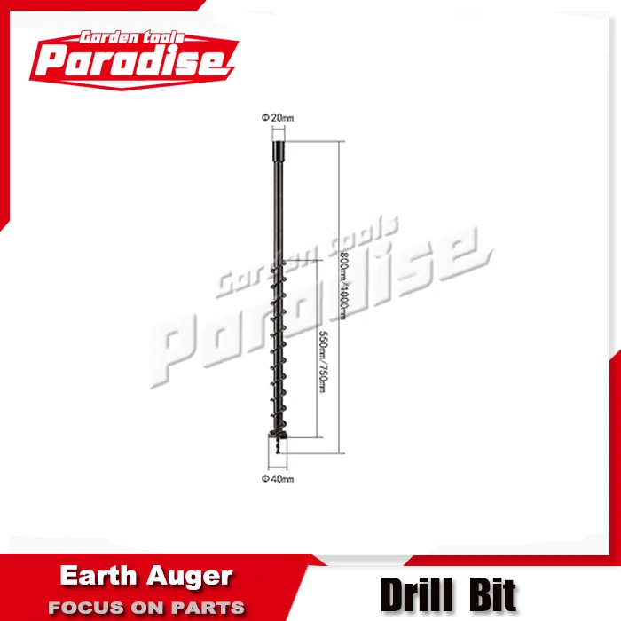 80mm Diameter Drill Bit For Manuel Ground Earth Auger Machine Drills