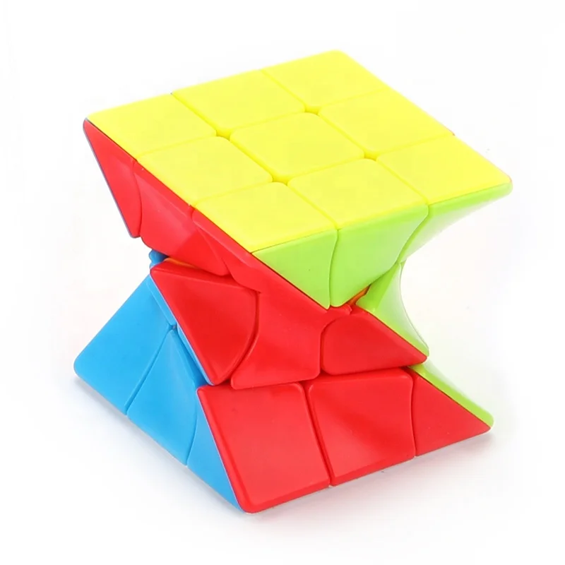 
DIY toy colorful 6cm twisty puzzle toy plastic 3d cube puzzle for children play 