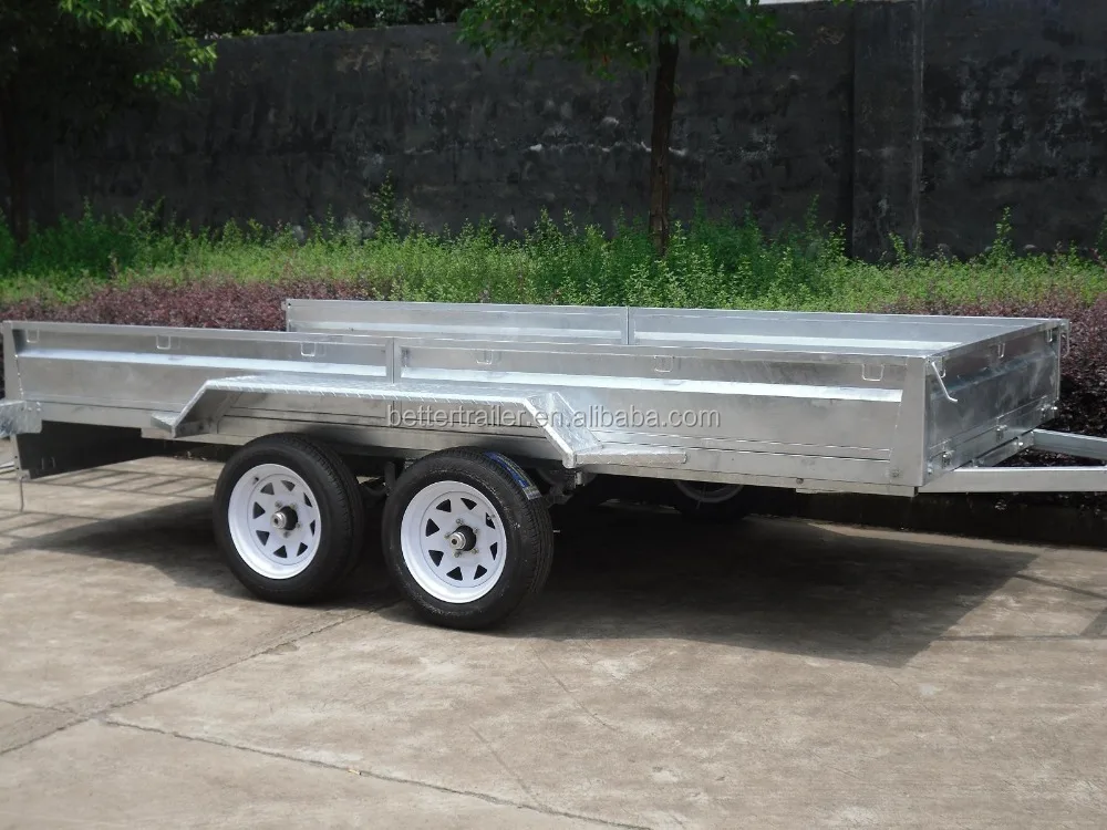 customized 12x5 tandem car race transport trailer