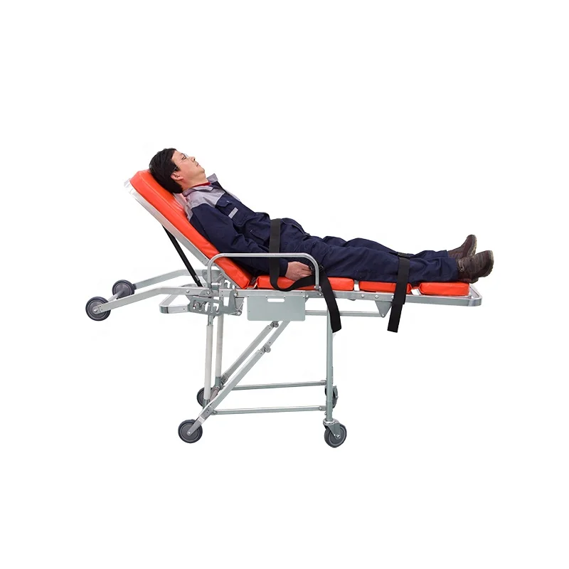 
2019 New Chair Stretcher with Adjustable Back for Ambulance 