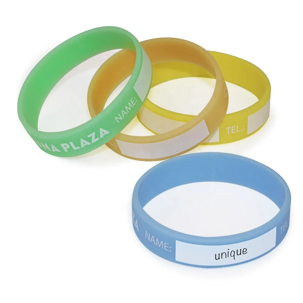 Free design event promotion silicon bracelet custom with sequential number