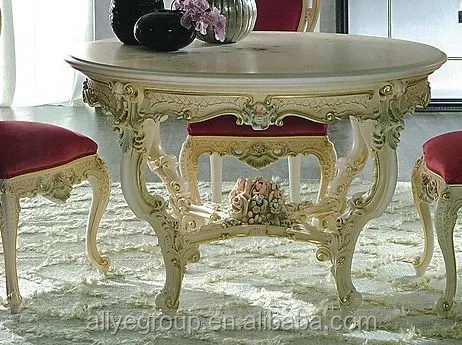 AFD409- dining round table and chair set wooden dining table and chairs luxury dining room furniture set