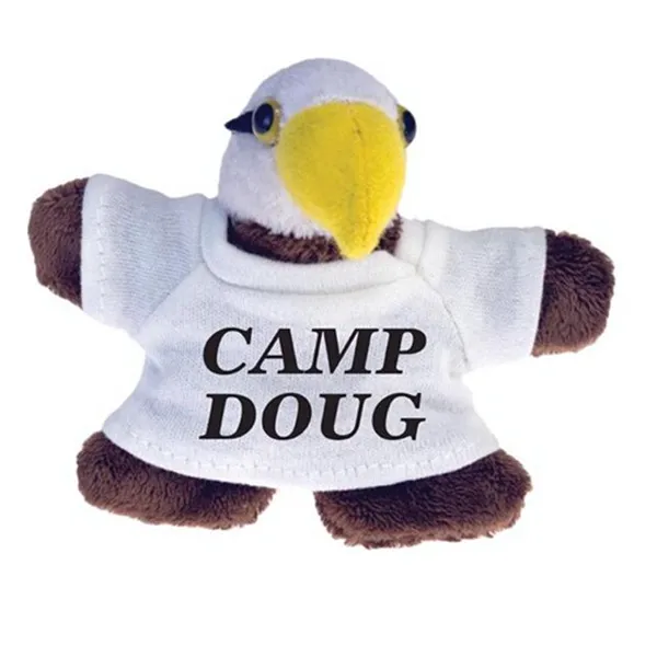 Soft animal duck toy custom plush fridge magnet W/T-shirt