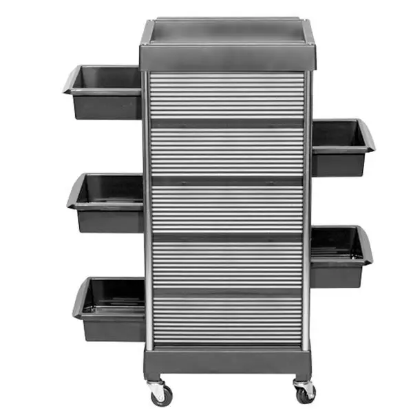 
RC10022 Black Hair Salon Trolley Cart with 5 Layers 
