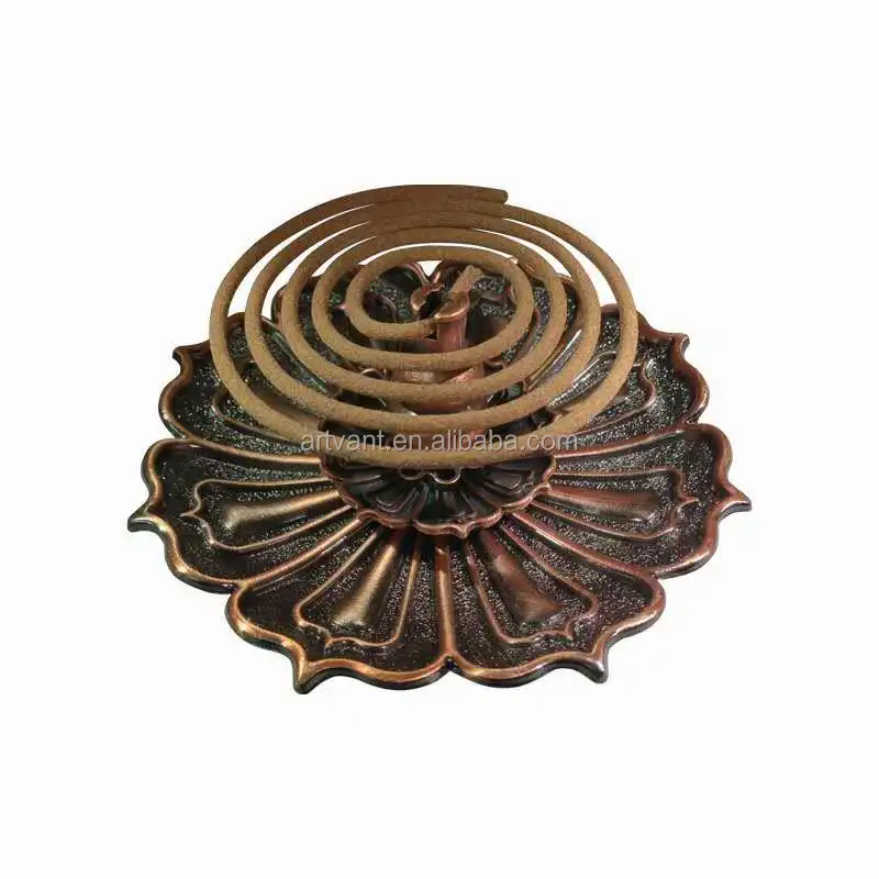 Buddha Supplies Lotus Shape Incense Burner Incense Holder Seven Hole Incense Holder Antique Oil Burner