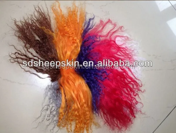 Natural White Sheepskin Fur Goat Hair Animal Skin Rug