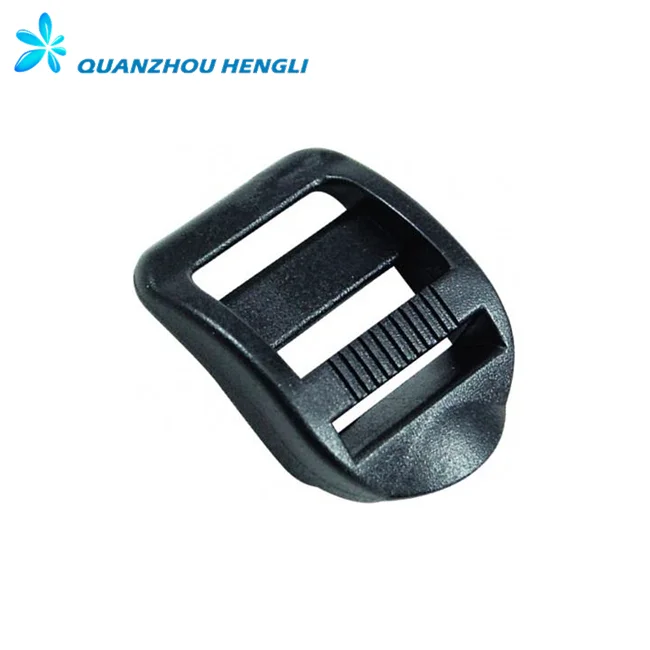Plastic ladder lock buckle Plastic adjustable black handbag strap TrilGlide buckle slider clip