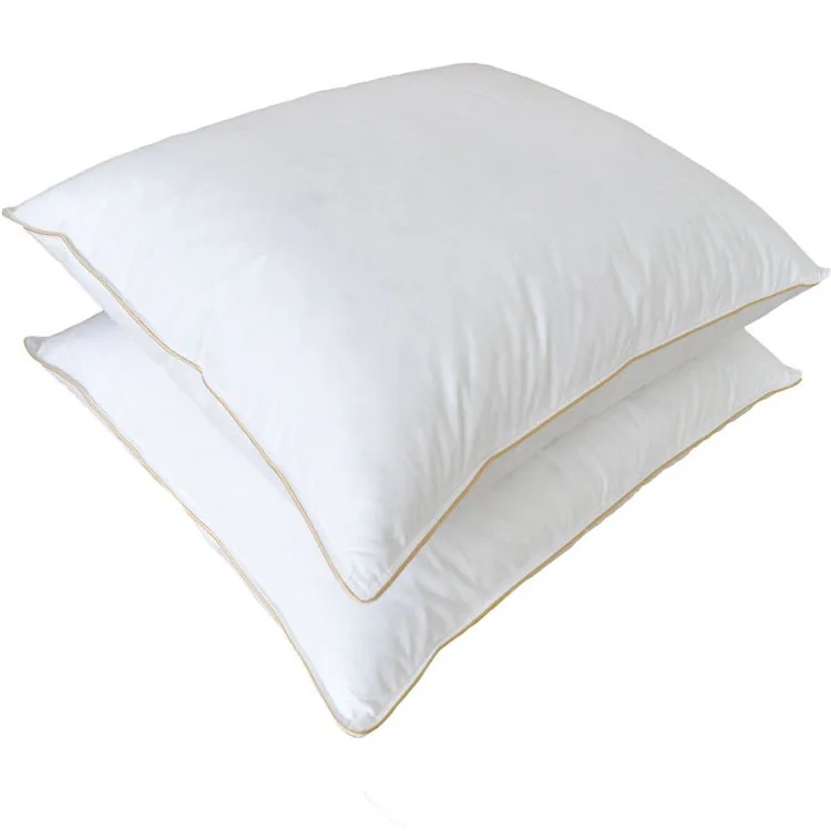Sweet Sleeping High Quality Natural White Goose Feather Down Pillow For Decor