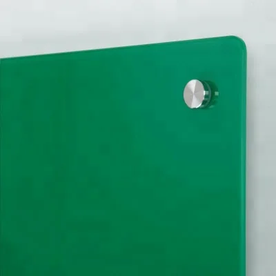 Standard size magnetic whiteboard glass board with clip/screw fixed