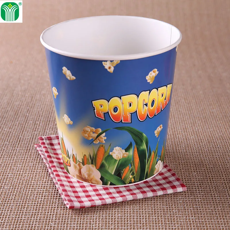 wholesale disposable 3900ml 130oz paper popcorn buckets
