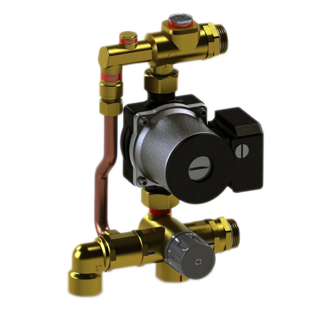 floor heating system parts water mixing system temperature control center