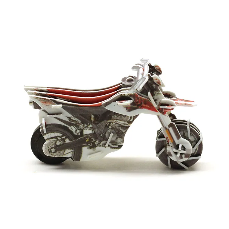 3d Puzzle Hot Selling Cheap and Small Durable Good Quality Plastic DIY Toy Educational Toy Cartoon Toy with Friction Motor