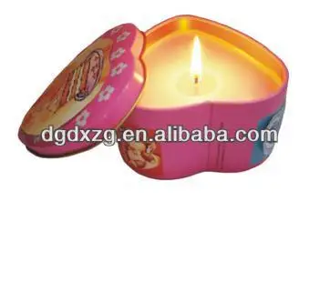 формы сердца свечи консервную банку