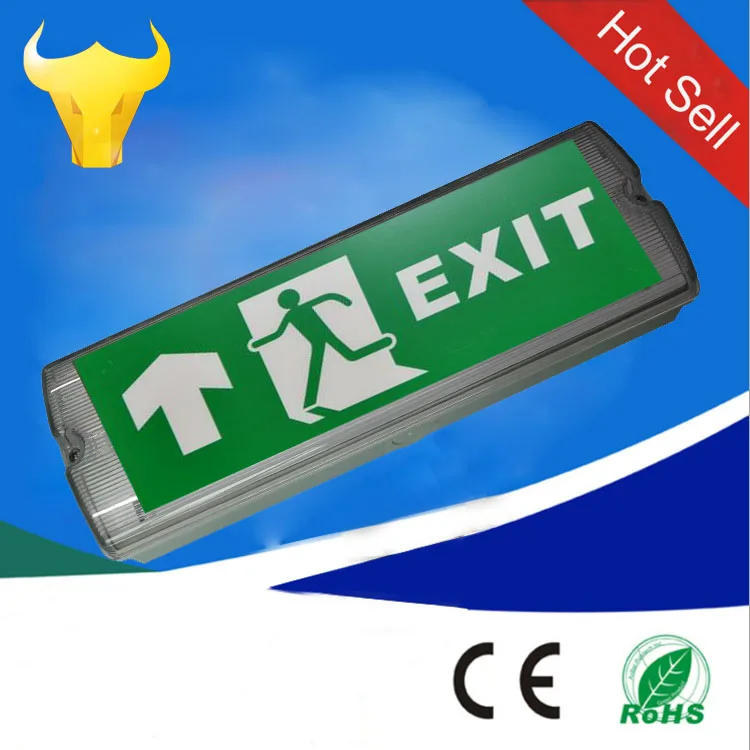 
IP65 4w 300lm Rechargeable Industrial exit light led Emergency Light 