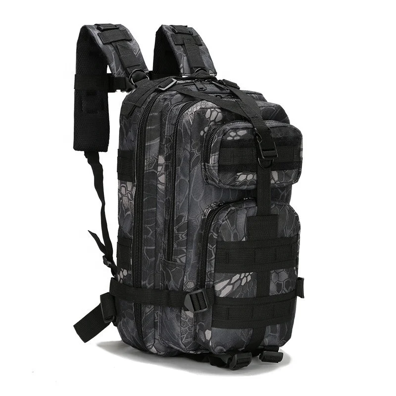 30L Camouflage Backpack Outdoor Molle Rucksack Waterproof Nylon Camping Backpack for Men and Women Camping Hiking Trekking