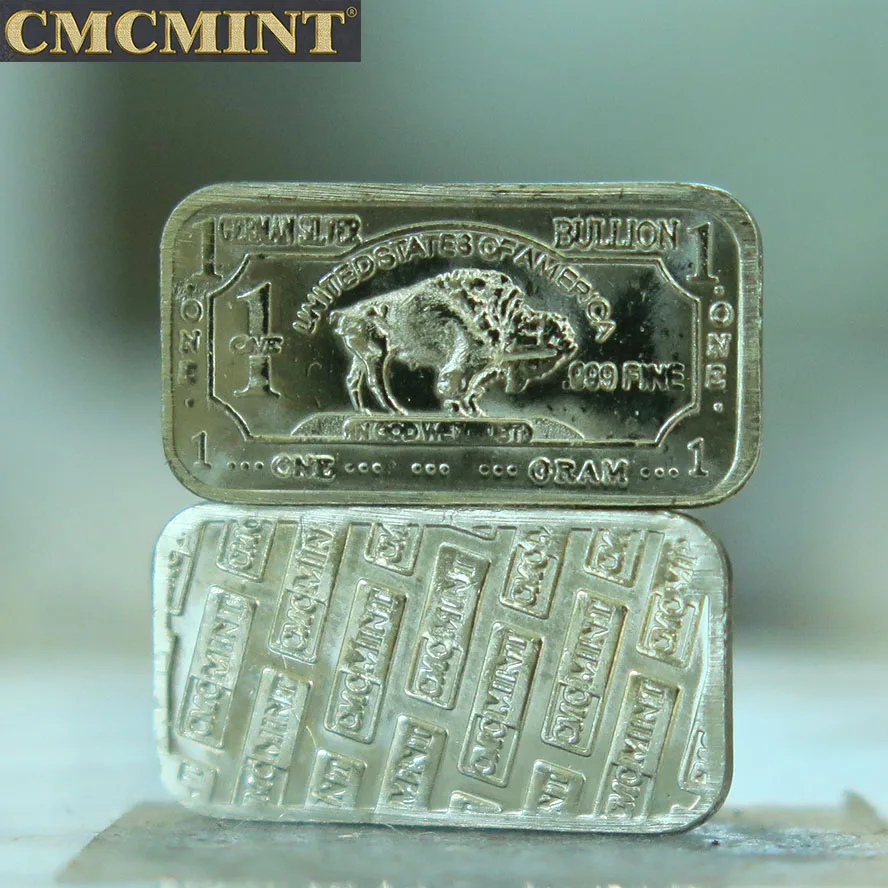 Coins for sale 1 Gram German Silver Buffalo Bullion Bar A94