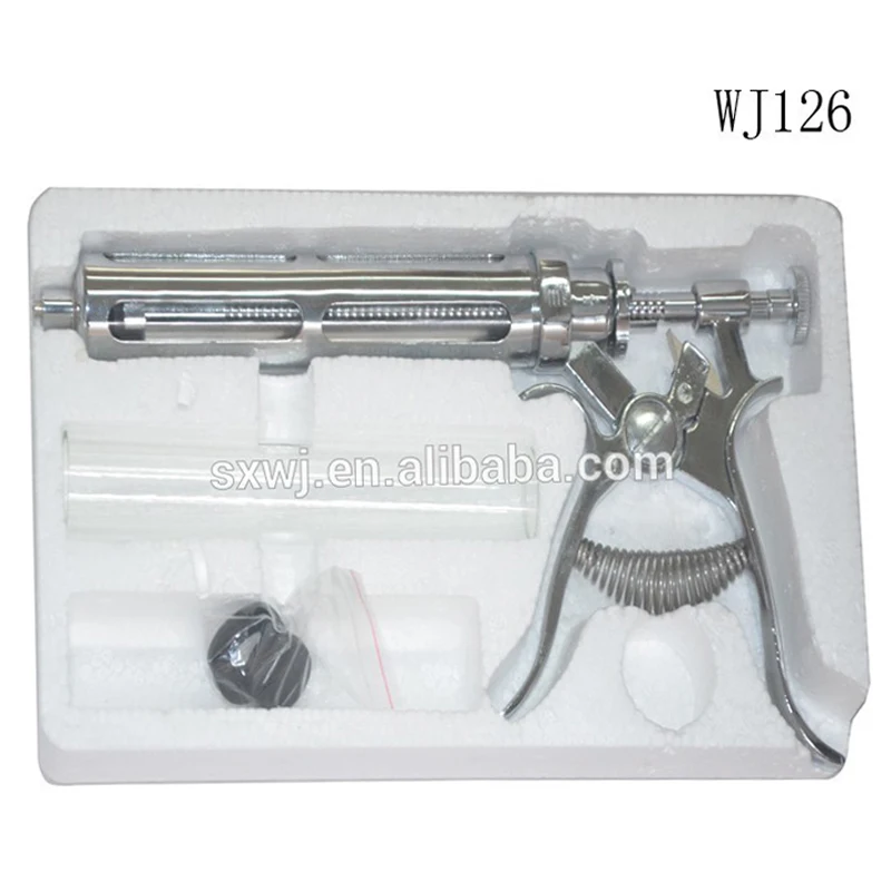 20ml 30ml 50ml Veterinary Semi-Auto Metal revolver injection gun