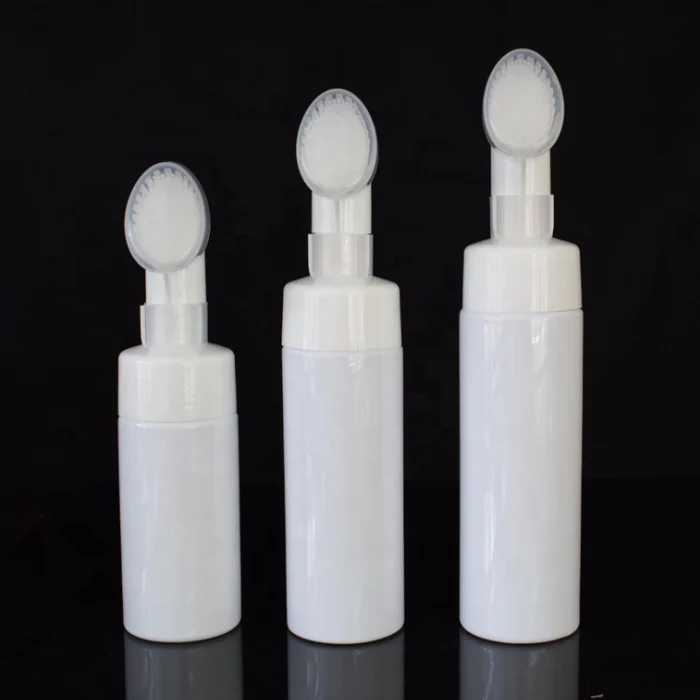 pet facial cleanser foam bottle mousse bottle Cleansing brush bottle from factory 100ml 120mnl 150ml 180ml 200ml