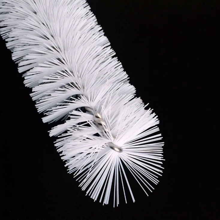 Wholesale Durable Straw Pipe Cleaner Brush Stainless Steel Wash Drinking Nylon Straw Cleaning Brush