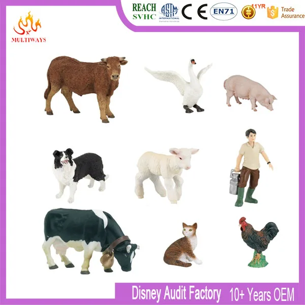 ICTI certificated cheap plastic vinyl farm animals toys for kids