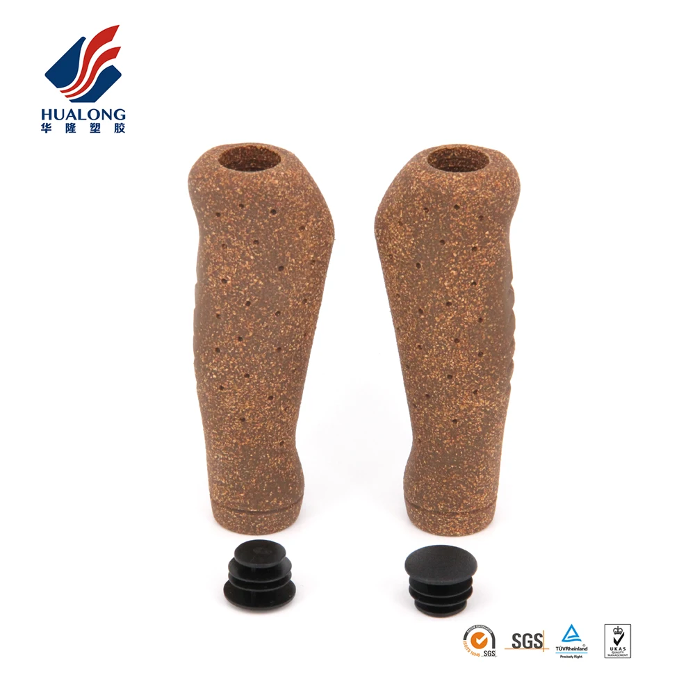 Ningbo HUALONG Bicycle Grip HL-G302 CORK Grips TPR Rubber Material