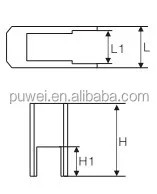 China Hardware UPVC / Aluminium Accessories stop block  for Window and Door