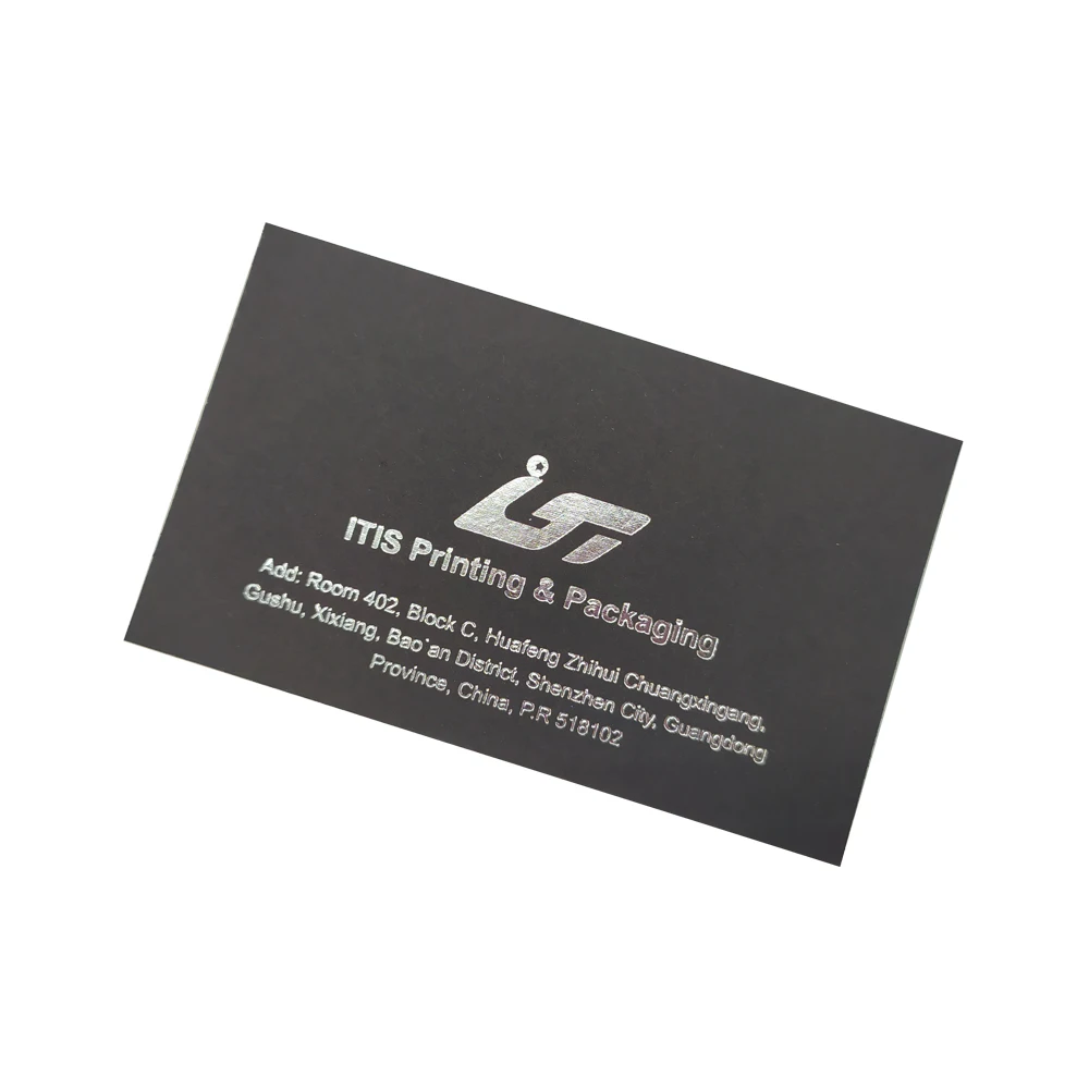Custom luxury hot stamping business card printing
