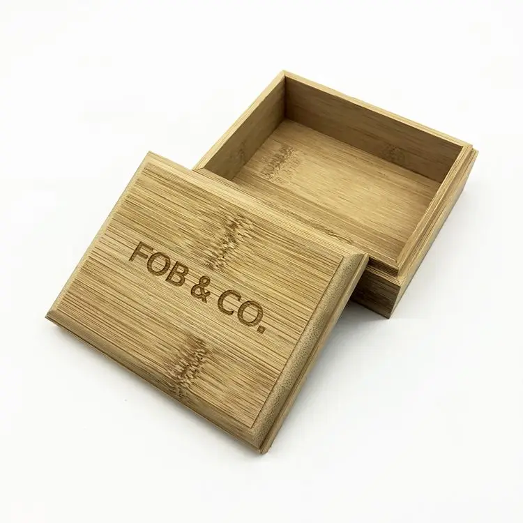 Storage Gift Jewelry Watch Bamboo Material Small Crate Wooden Box
