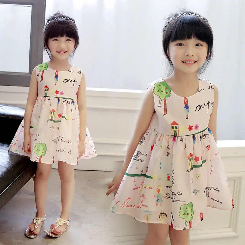 Girls font b dress b font 2016 summer baby girls font b fancy b font font
