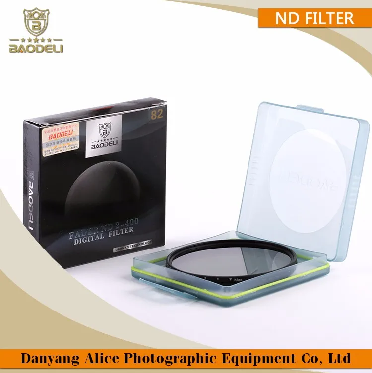Baodeli 77Mm Neutral Density Slim Fader Nd Filter Camera Filter