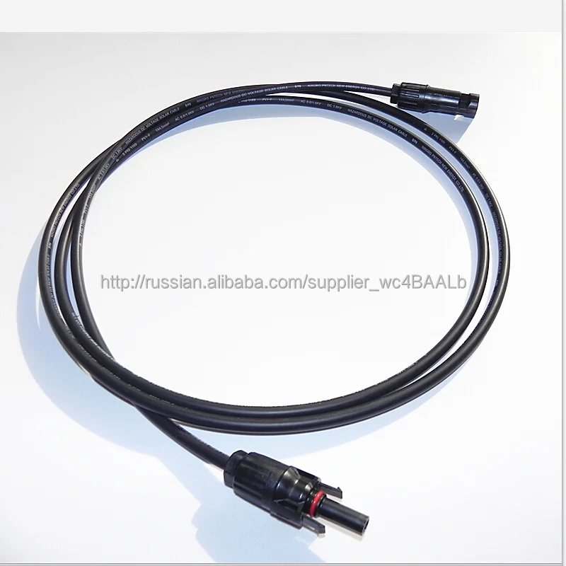 Wholesale 10 pcs. = lot of solar cable 6.0mm2 (10AWG) 4 meters (13.12 feet) solar