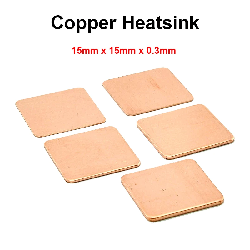 10pcs lot 15x15x0 3mm DIY Copper Shim Heatsink thermal Pad Cooling for Laptop BGA CPU VGA