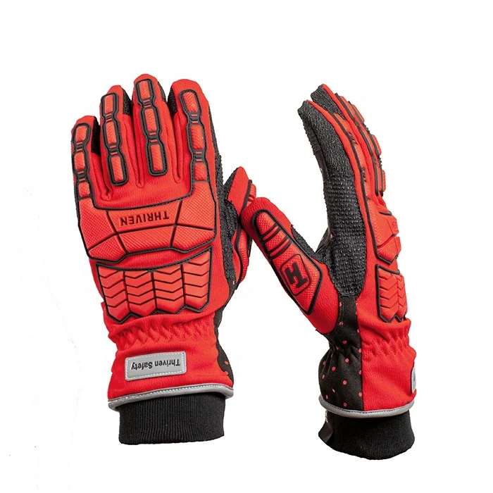 heavy duty waterproof high performance impact gloves mechanic gloves work safety gloves